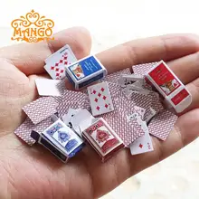 Цена 1: 12 кукольный домик миниатюрная мебель детский подарок игрушка украшение дома 54 шт покер+ две коробки