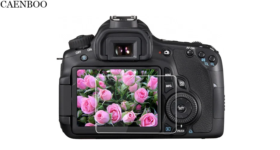 CAENBOO экран протектор HD ЖК-экран Защита для Canon EOS 60D 600D EOSM пленка защитная 2.2D изогнутый край самоклеящийся 60D 600D EOSM