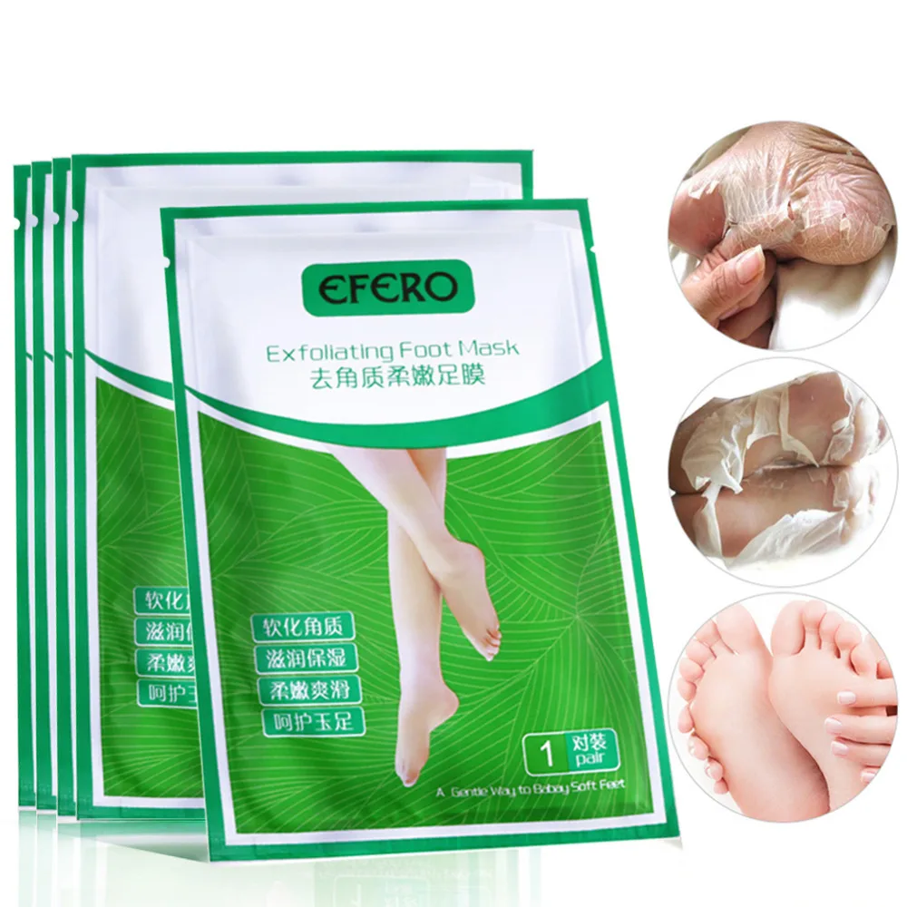 4Pcs=2Pair Foot Peel Exfoliating Foot Mask Feet Mask Peeling Dead Skin