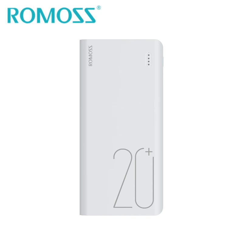 ROMOSS Sense6+ power Bank 20000 мАч 18 Вт QC3.0 Внешняя батарея резервного питания Поддержка Lightning type-c Быстрая зарядка для iPhone 8/X