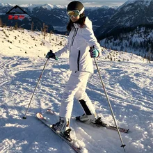 Горнолыжный костюм женский,горнолыжный костюм женский,Зима снег куртка для женщин сноуборд брюки и лыжная куртка дамы сноуборд костюмы женский согреться лыжная одежда, комбинезон женский зима