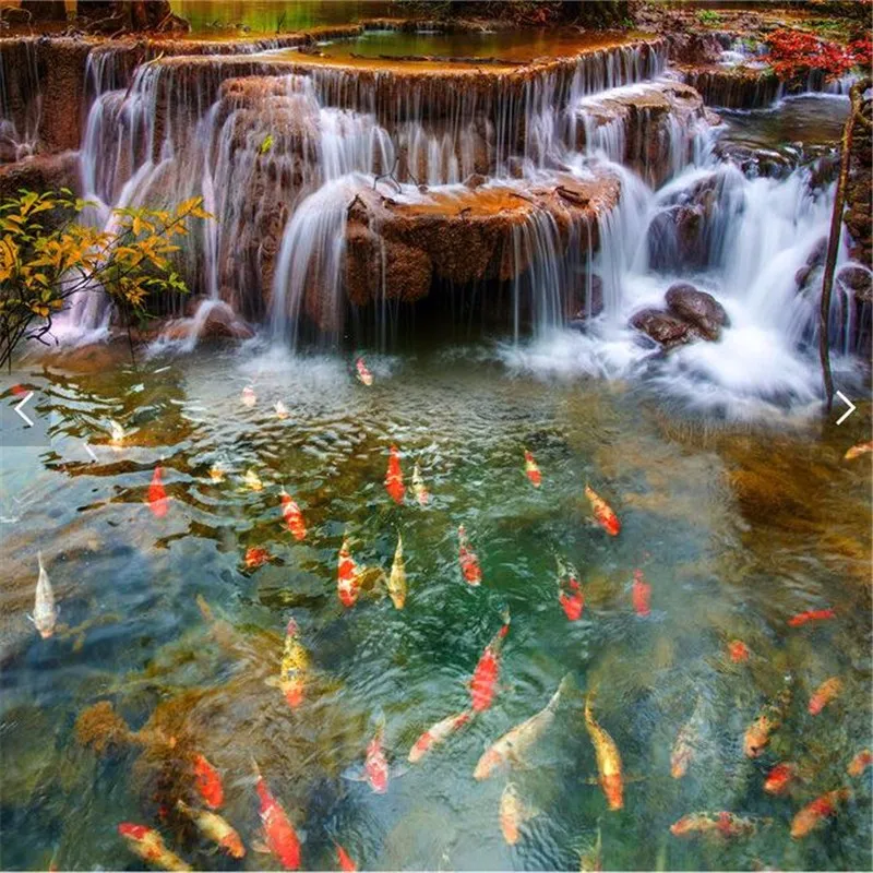Custom-Floor-3D-Wallpaper-river-water-carp-Bathroom-Floor-Mural-3d-PVC-Wallpaper-Self-adhesive-wall (1)
