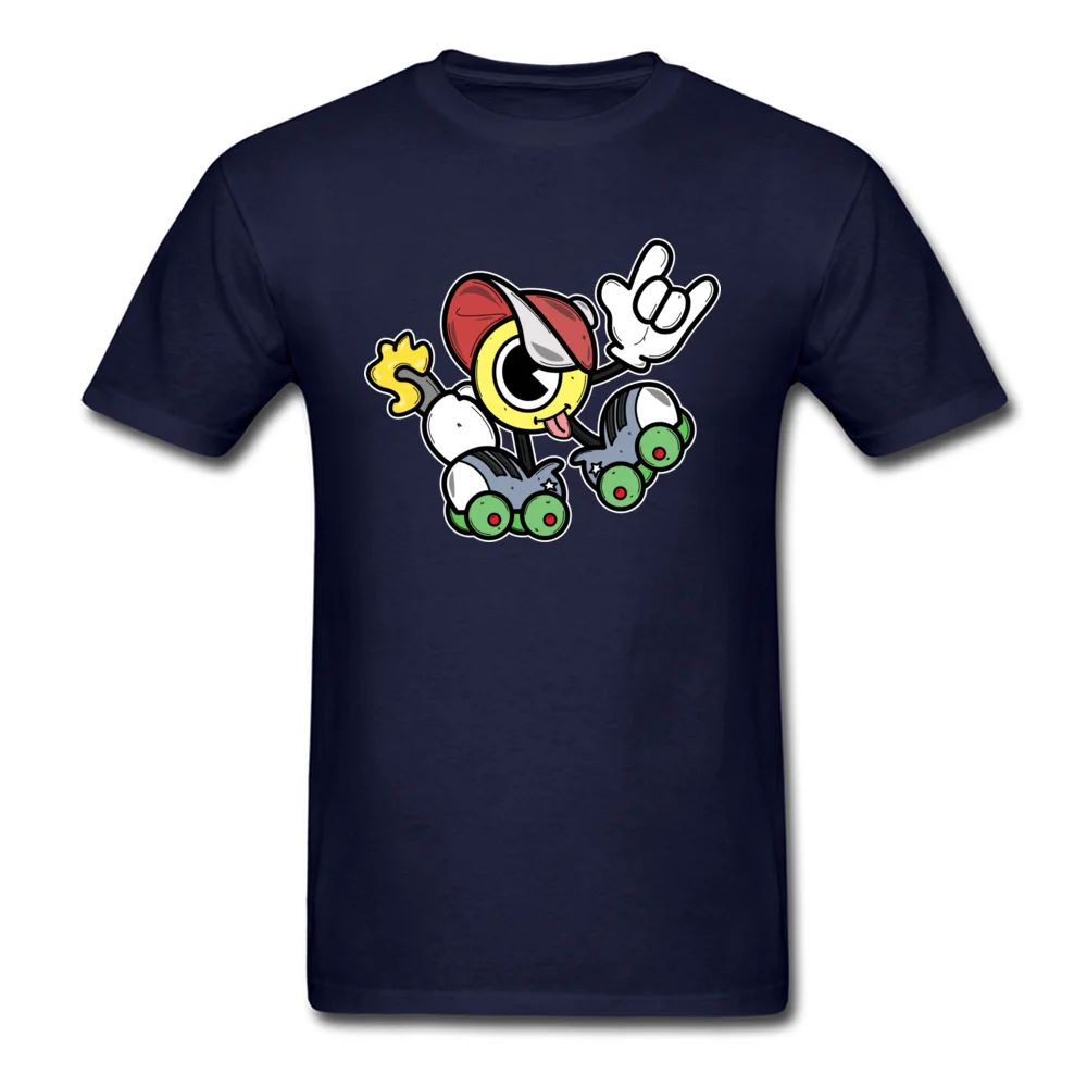 Roller Dabs Classic Normal Tops Shirt Round Collar Mother Day Pure Cotton Short Sleeve T Shirt for Men Custom Tee-Shirts Roller Dabs navy