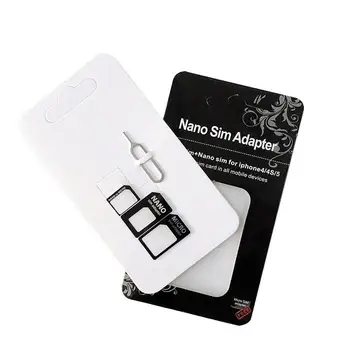 

Kuulee 3PCS Restoring SIM Card Sleeve & 1 PC SIM Card Removing Pin Cell Phone Accessories Set