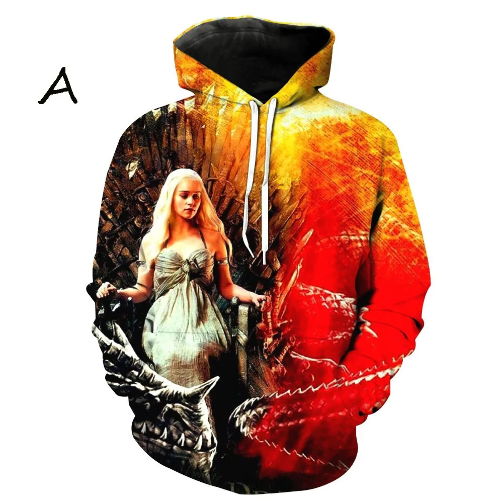 

2019 Newest 3D Print Dragon and Girl Print Skull Theme Pullover Hoodies for Women/men Causal Loose Plus Size Sweatshirts Femme