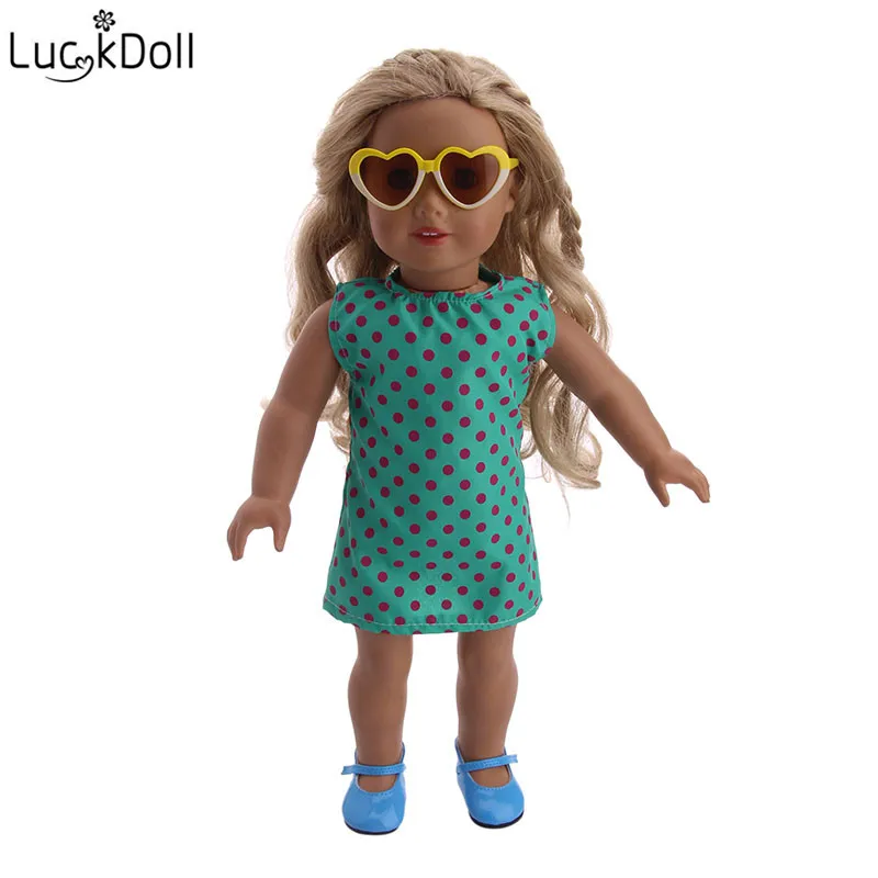 Luckdoll1 набор повседневных кукольных платьев ручной работы для 18 &quotамериканская