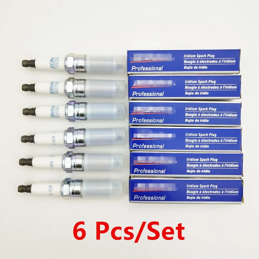 

6pcs Original ACDelco Spark Plug For Cadillac XTS SRX CTS ATS Chevrolet GMC Saturn Buick FORD SUZUKI HOLDEN OEM# 12622561 41-109