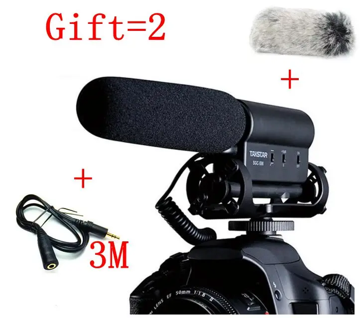 

TAKSTAR SGC-598 Photography Interview on Camera FOR canon/NIkon/sony Microphone Hotography Interviews VideoMic