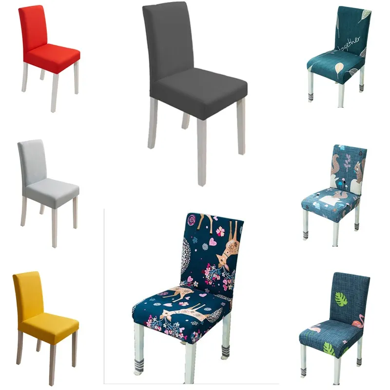 

4/6pcs Spandex Chair Cover Spandex Stretch Elastic Slipcovers Stretch Chair Covers For Dining Room Kitchen Wedding Banquet Hotel