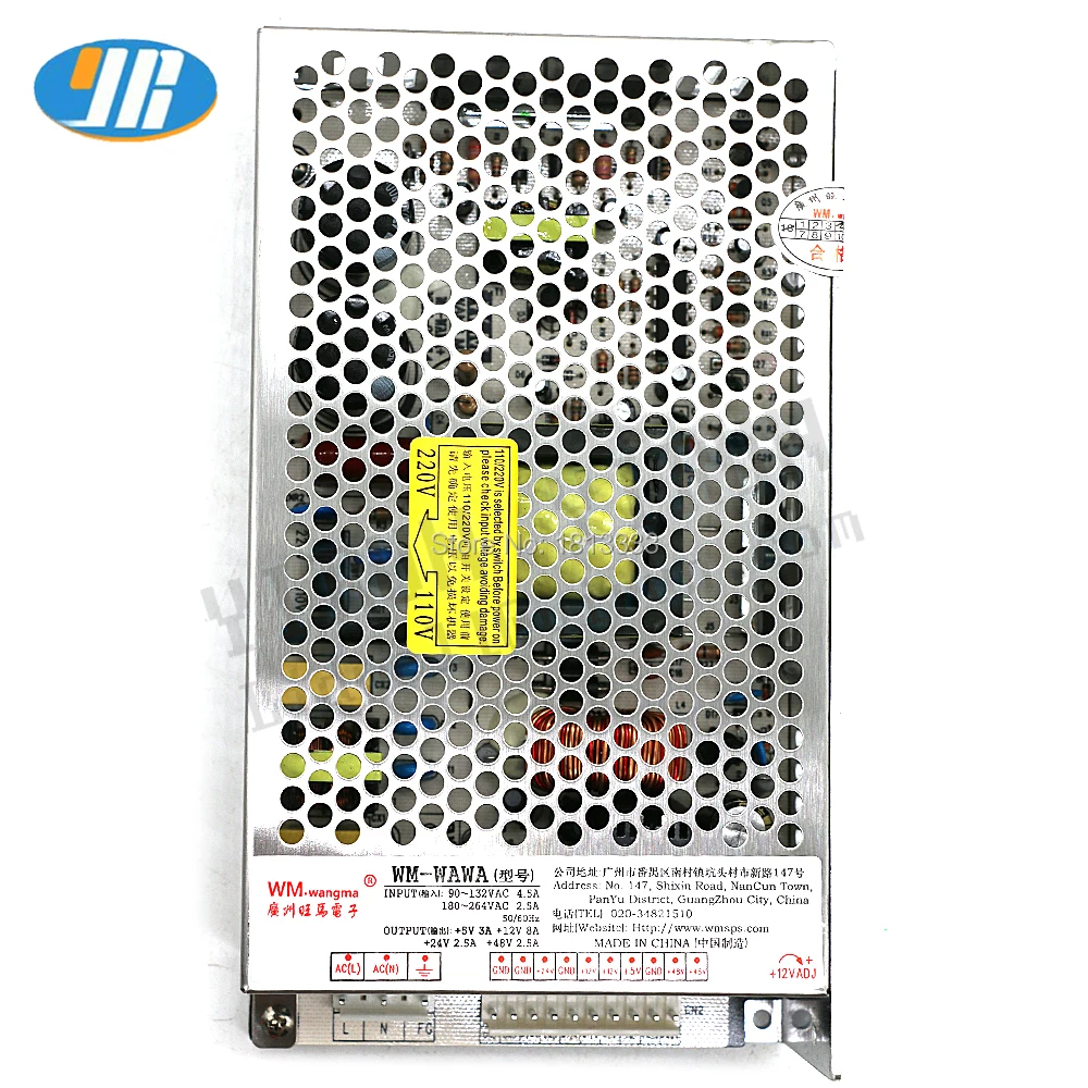 

Claw Game Crane Machine Prize machine High Quality Power Switch 100~264VAC power supply +5V 3A/+12V 8A/+24V 2.5A/+48V 2.5A