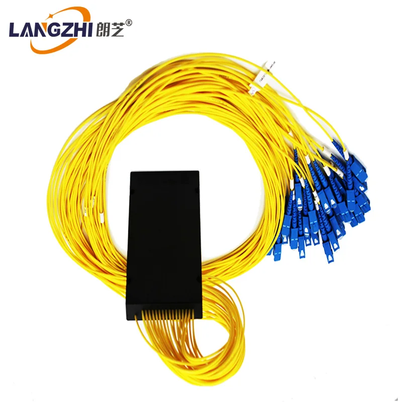 Langzhi 1*32 Catv Glasvezel Plc сплиттер Pigtail одиночный режим Met Sc/apc разъем Voor Ftth 1x32 ODN модуль