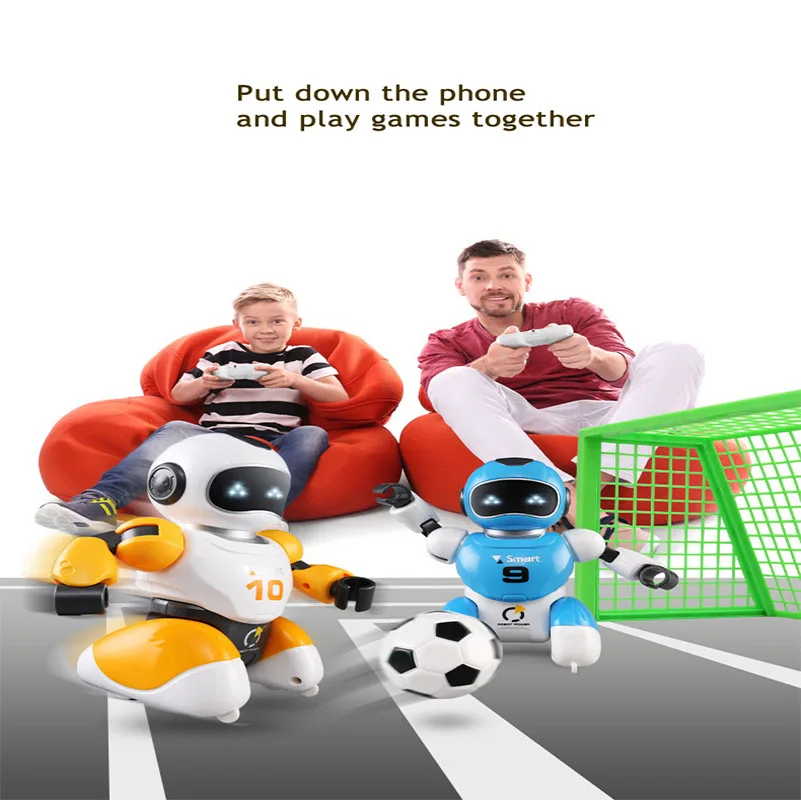 Smart Play Soccer Robot Remote Control Battle Toys Hot Selling Electric Singing Dancing football Robot For Children Kids Toys