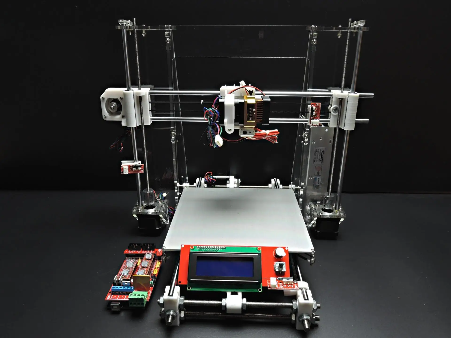 [SINTRON] Высокая точность DIY 3d принтер полный электронный комплект для Reprap Prusa i3, MK3 heatbed, lcd 2004, MK8 экструдер