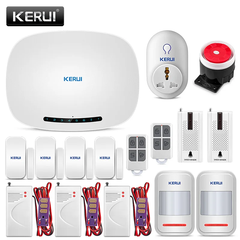 

KERUI W19 Wireless Home Security GSM Alarm Suits Auto-dialer IOS/Android APP Control SMS Burglar Alarmas De Seguridad Para Casa