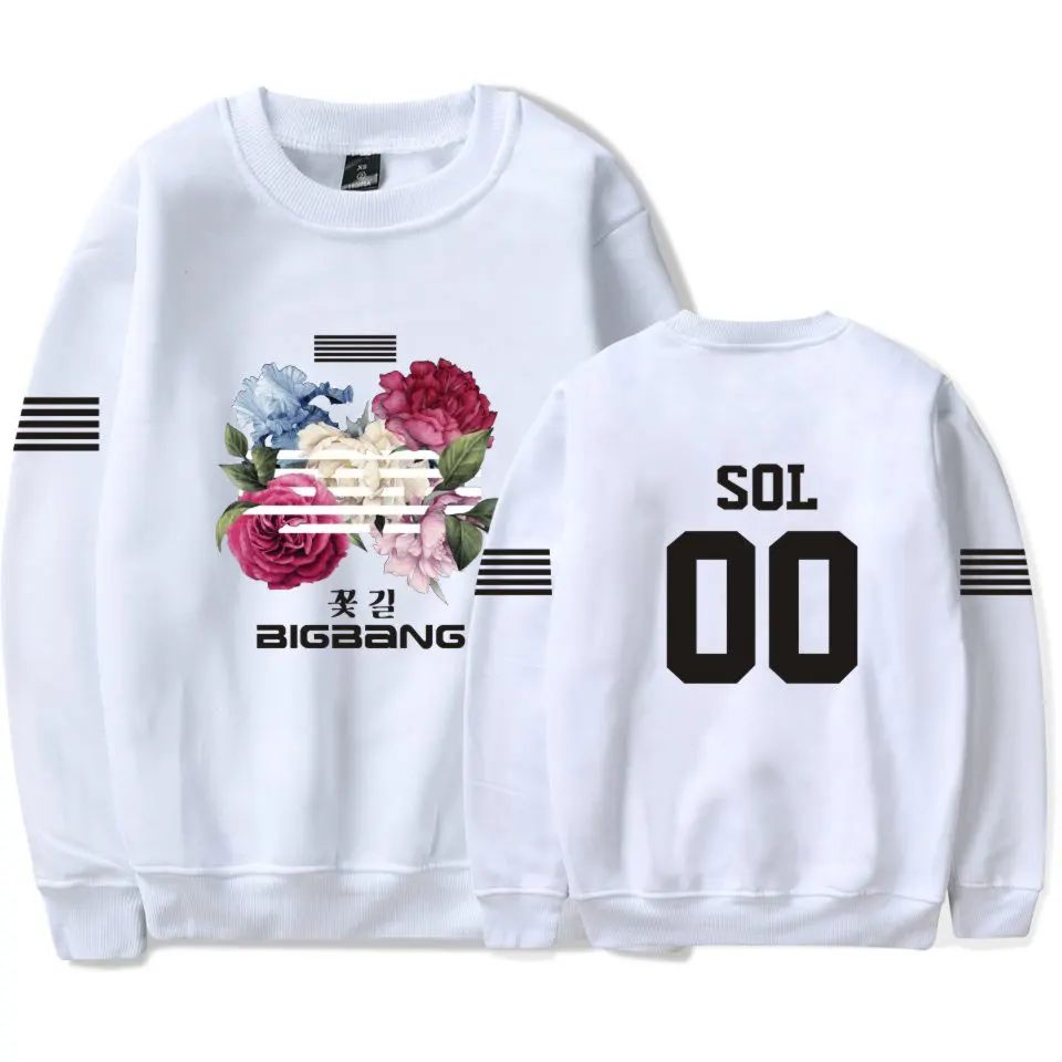 Bigbang БОЛЬШОЙ Банг bangtan Толстовка kpop корейский harajuku толстовки moletom feminino модный