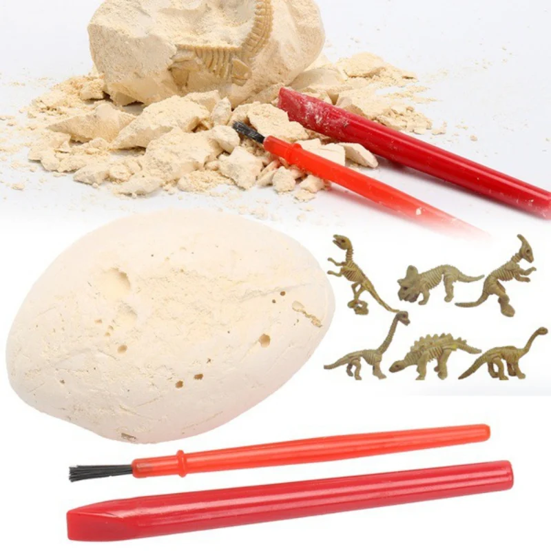 DIY яйцо динозавра/копания окаменелостей раскопки игрушки набор для детей, развивающие игрушки для детей, модель статуи, ремесла, орнамент, Декорация
