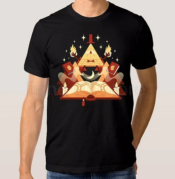 

GILDAN Gravity Falls Bill Cipher Art T-shirt, Men's men's All Sizes