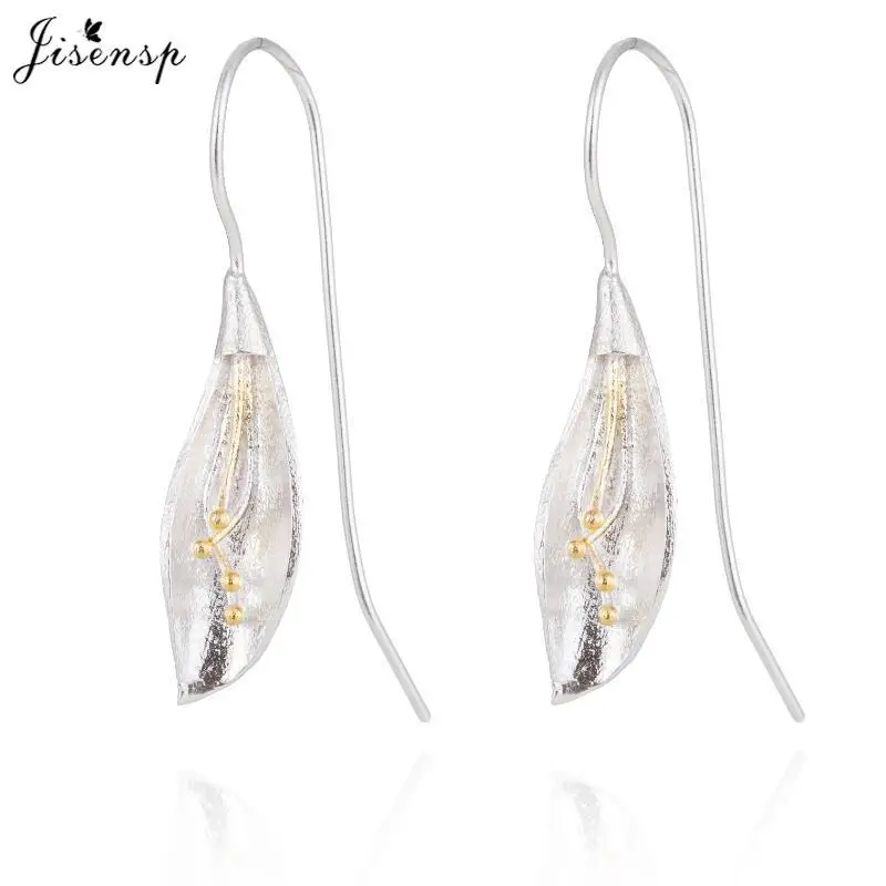 Jisensp изысканные свадебные ювелирные изделия женские серьги Bijoux с большим цветком