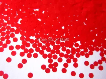 

2mm Matte Red round dot - Nail Glitter