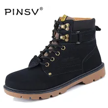 Super Warm Winter Men Boots Artificial Leather Boots Men Winter Shoes Black Work Ankle Fur Boots