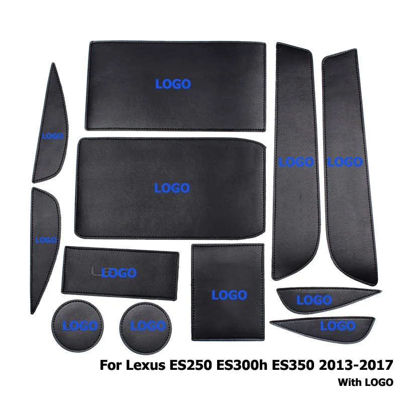 

Fashion Car Door Groove Mat Microfiber Leather For Lexus ES ES250 ES300h ES350 2013- 2017 Non-slip Cup Interior Pad Coaster Part