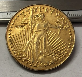 

1914 P.D.S US SAINT GAUDENS $20 GOLD DOLLAR Exact Copy Coin