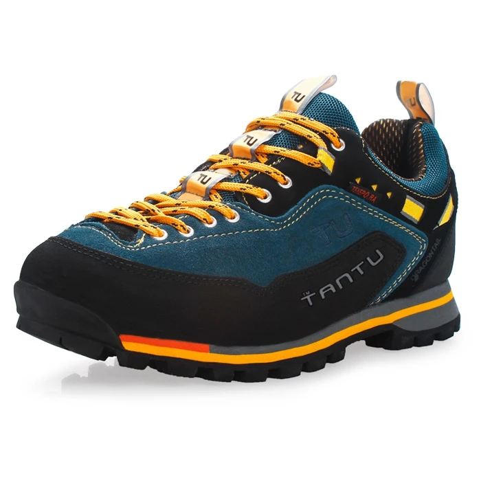 

TANTU Genuine Leather Hiking Shoes Water-resistant Outdoor Trainers Hiking Boots Trekking Sport Sneakers Men Hunting Trekking