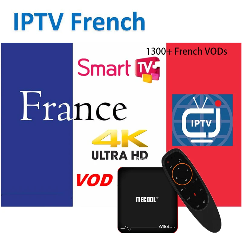 

IPTV French M3U IPTV Belgium Android 7.1 TV Box M8S PROW ATV 2gb 16gb Amlogic S905W 1 year IPTV French Subscription IPTV Box