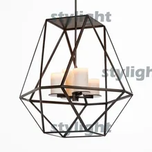 Диаметр 46 см драгоценный камень современный подвесной светильник СВЕТОДИОДНЫЙ свеча люстра освещение инновационная Свеча и металлический светильник