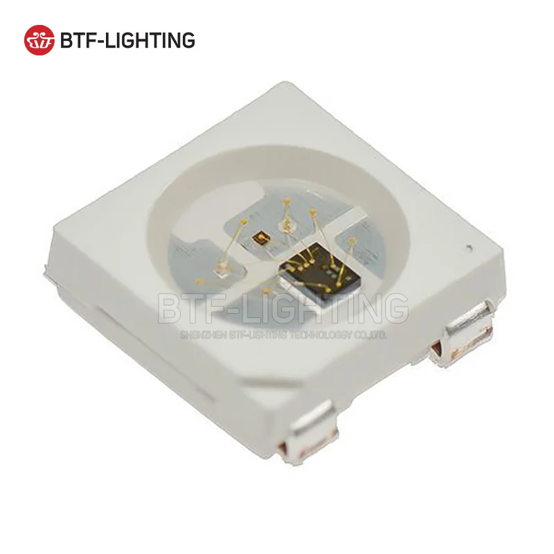 10 1000 шт. WS2812B rgb светодиодный чип 5050 SMD черная/белая версия WS2812 индивидуально
