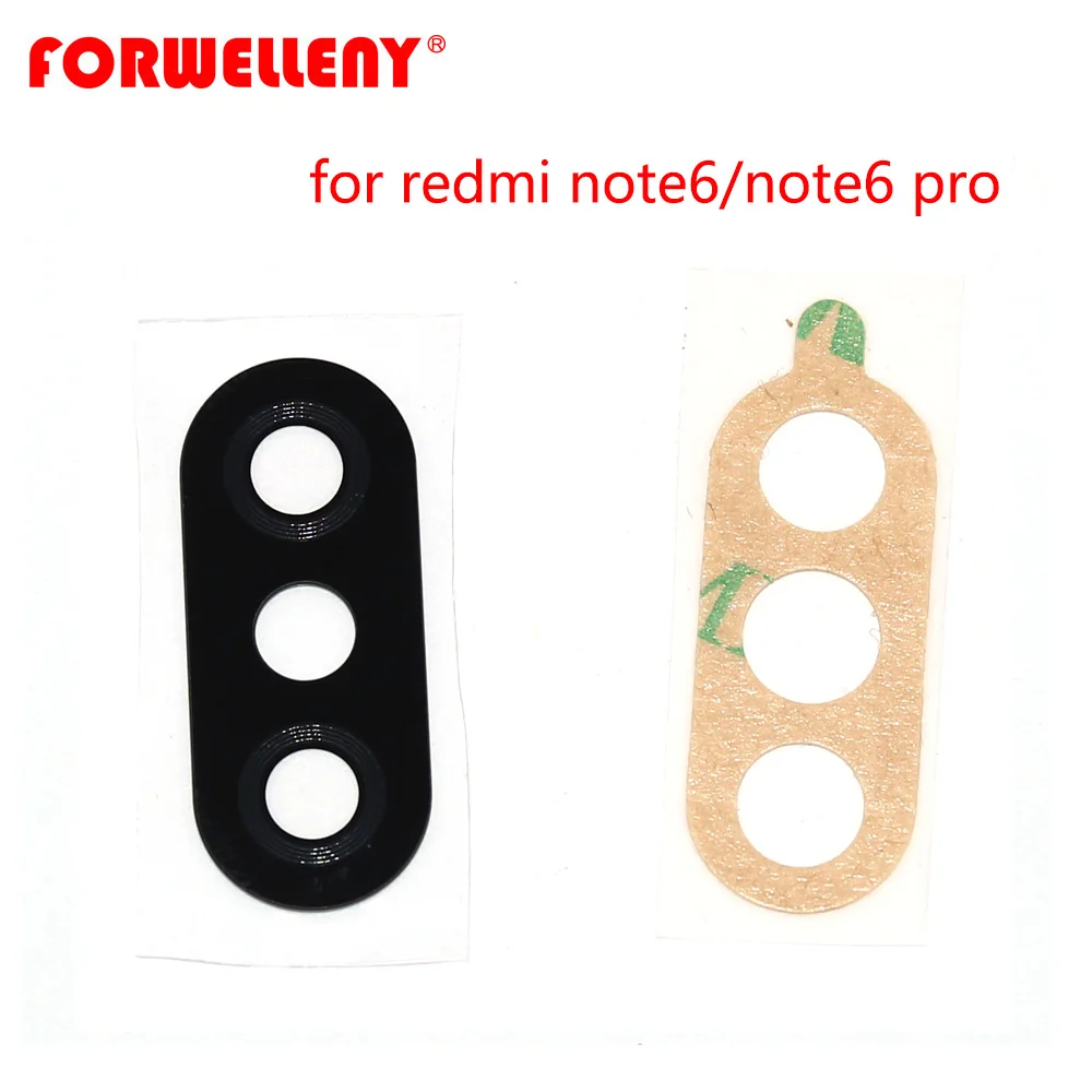 

For xiaomi redmi note 6 / note6 pro Rear Back Camera Lens Glass Cover With Adhesive Sticker Glue