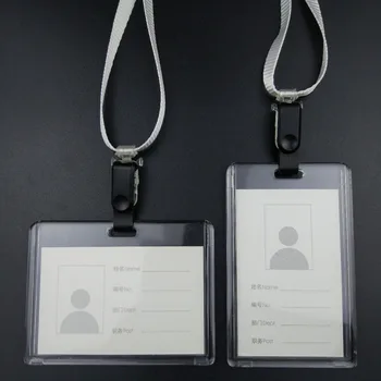 

High-grade gift card holders and hanging clip group work Card Badge employee name card display brand acrylic crystal passers-by