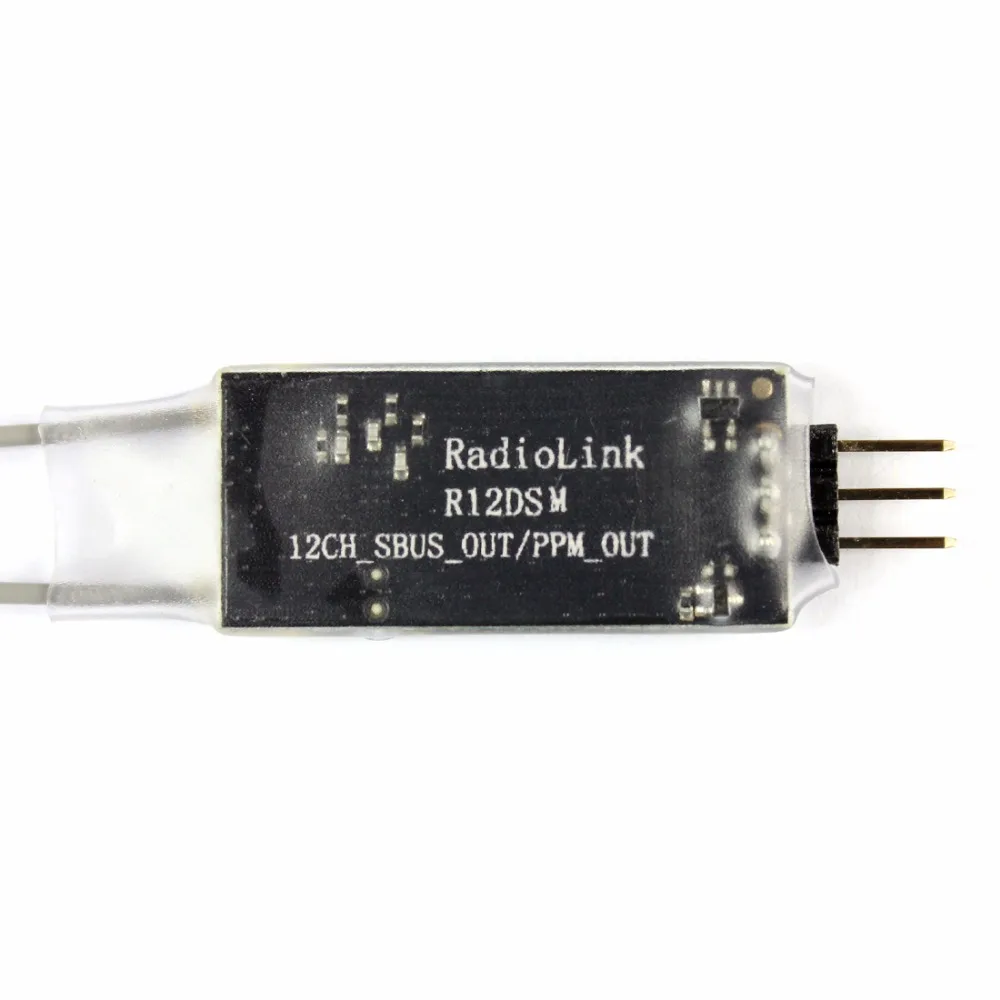 12 канальный мини приемник Radiolink R12DSM 2 4G 12CH RX FSS + DSSS широкоспектральные передатчики
