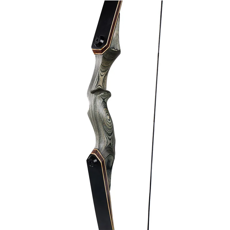 Toparchery 30/40/50lbs 60 pulgadas tomar caza arco de madera vertical arco recurvo arco nueva tecnología miembros arco de tiro al aire libre - 6