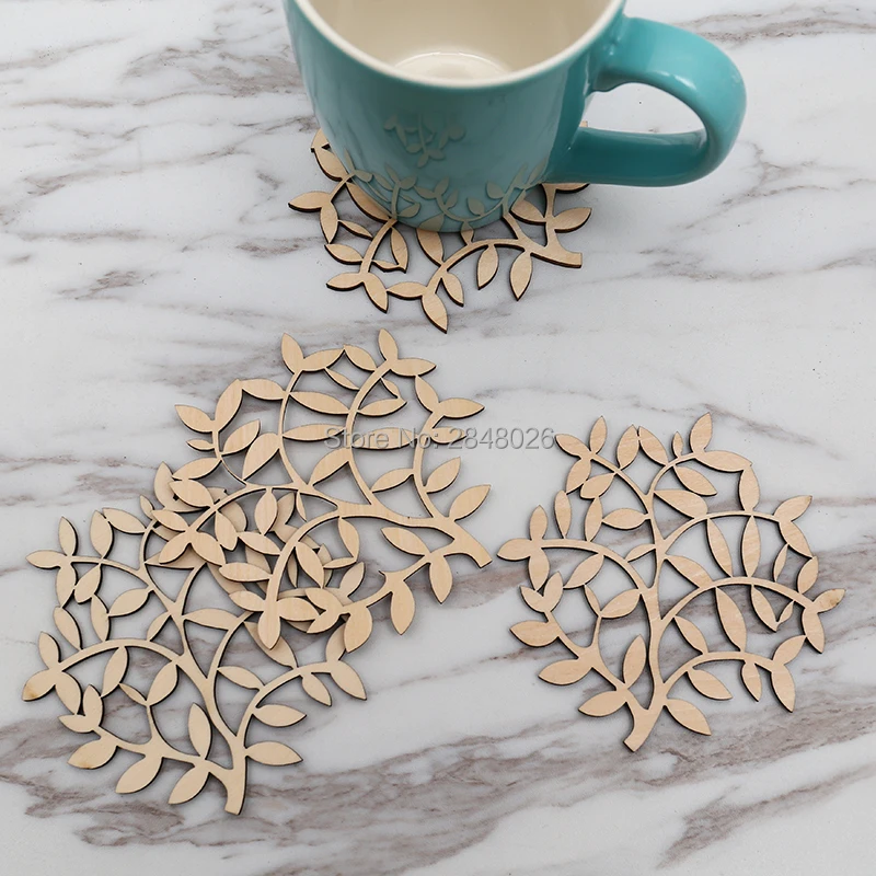 Unpainted Wooden Tag Coaster Placemat Tablemat Mat Craft Embellishment 120mm