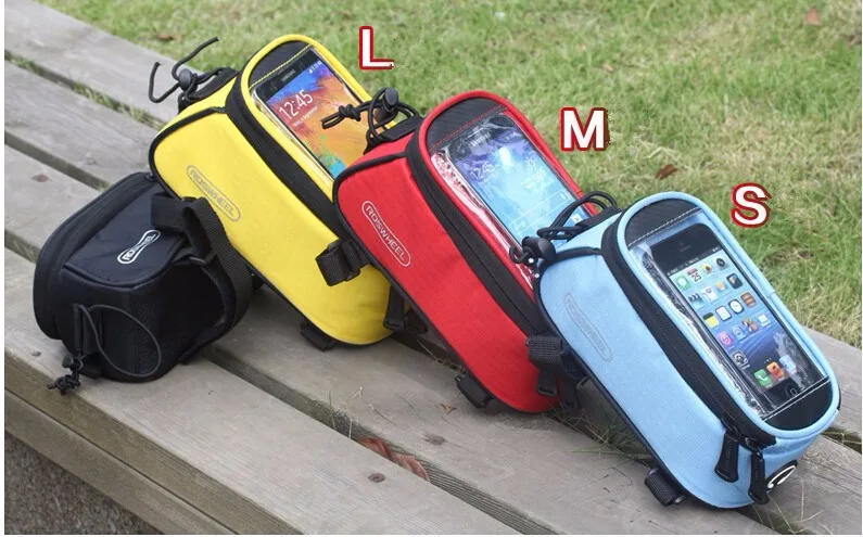 Sale ROSWHEEL Touchscreen Cycling Mobile Phone Case Bag Pouch Bike Bicycle Frame Bag 4.2" 4.8" 5.7" Iphone Mobile Phone Case Bag 0