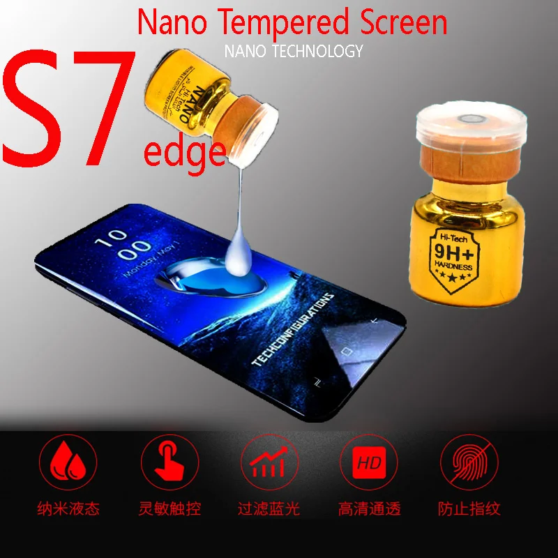 

Suitable all phone For Samsung Galaxy S10 Nano Liquid Screen Protector 5D Invisible Full Cover Glass for iphone