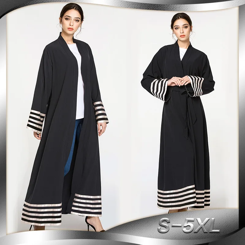 

Muslim Abaya Arab Turkey Hot Spot Muslim Cardigan Print Robe Long Dress 1570
