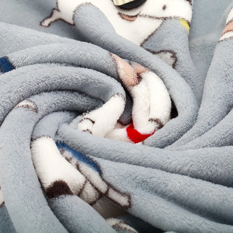 Мягкие одеяла с бульдогом, зимний теплый коврик для кровати собаки для маленьких и средних собак, одеяло Бультерьера, покрывало для щенков и кошек