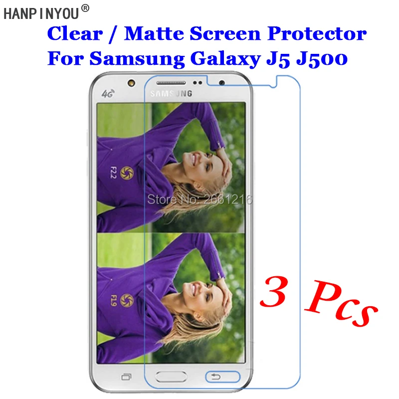 3 шт./лот для Samsung Galaxy J5 (2015) J500 J500FN J500F J500G HD Прозрачная/Антибликовая матовая