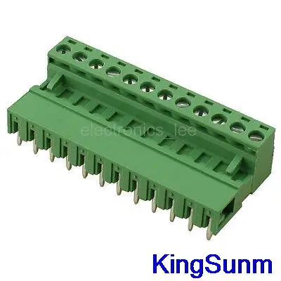

Free shipping 10pcs 2EDG 12Pin Plug-in Screw Terminal Block Connector 5.08mm Pitch Right Angle