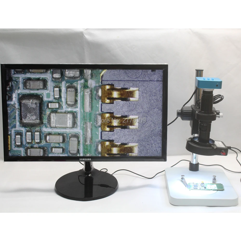 

20MP Full HD 1080P 60FPS HDMI USB Output Industry Microscope Video Camera+10X-200X C-Mount Lens+Fine-tune The Stent+LED Lights