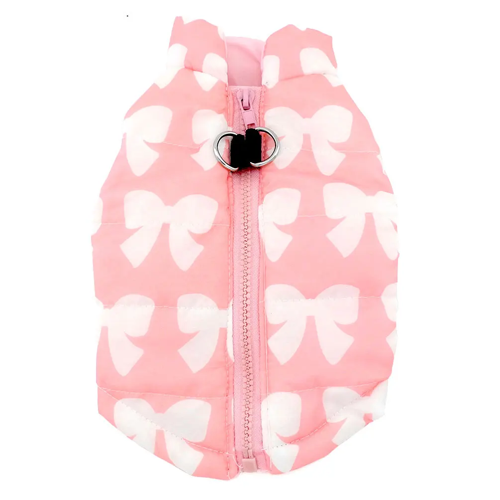 

2017 Small Dog Clothes for Boys Girls Winter Vest Harness Coat Padded