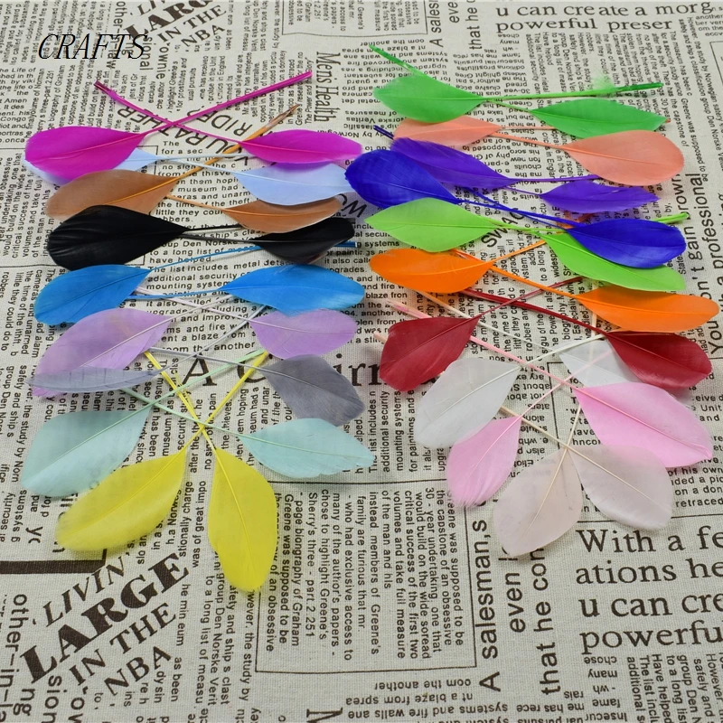 

New! 20 pc beautiful goose wing feathers, 5-7inches / 13-18cm long, DIY jewelry decorative accessories