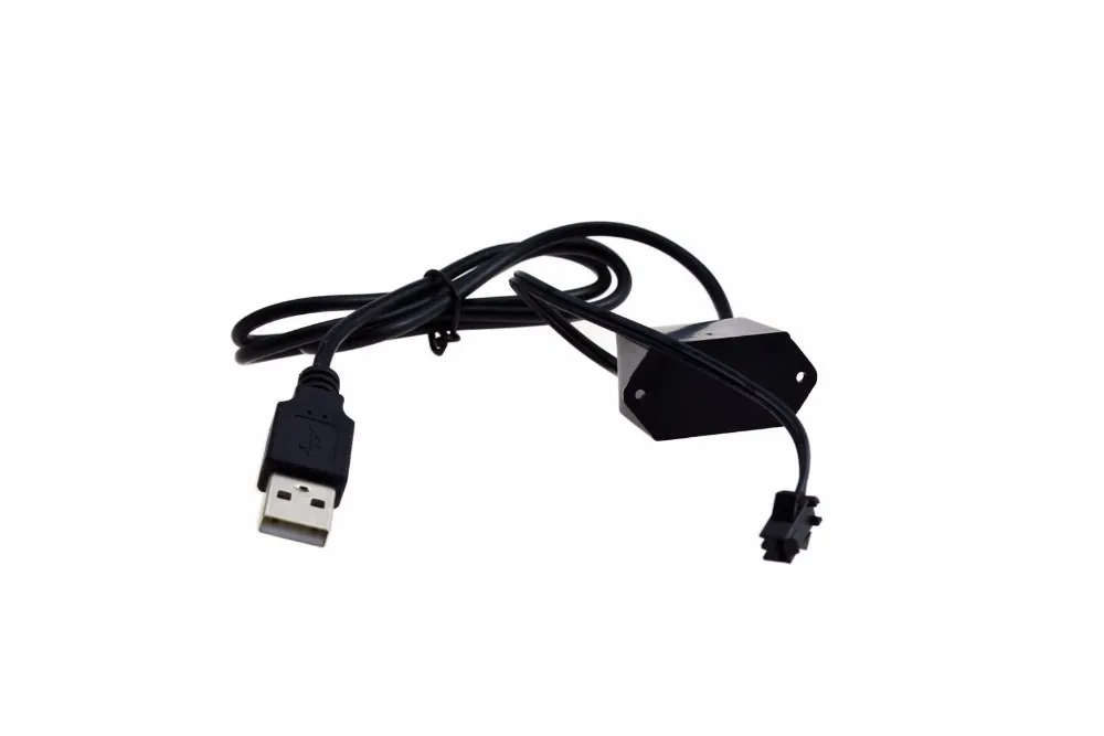 2AA аккумуляторные батареи 12V разъем 5В USB 2-10 м неоновый светильник свечение EL провода трос лента светодиодный холодной светильник обувь Костюмы автомобиля украшения лента лампа