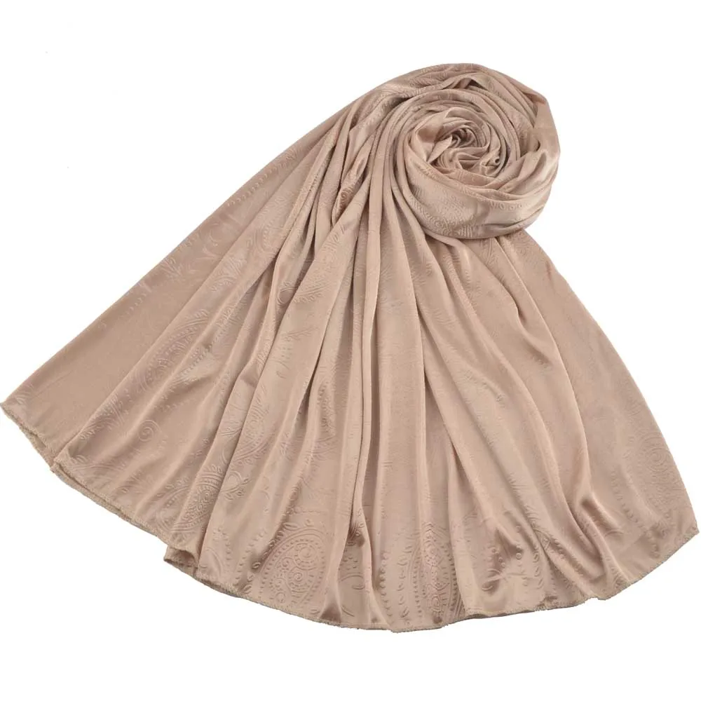 Роскошный мягкий хлопковый шелковый шарф, обычный Пейсли пляжный шарф, мусульманский хиджаб, накидка femme, шали и обертывания, бандана