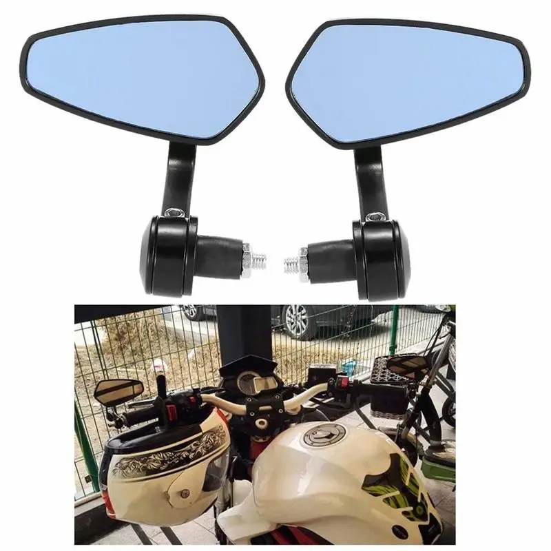 

2PCS Motorcycle Handlebar Rear View Mirror Adjustable Reflector Mirror with Metal Bracket 7/8" Handlebar Motorcycle Accessories