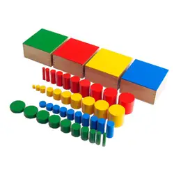 Деревянная игрушка Монтессори ребенок чувствует Цвет цилиндрической формы обучения детей игрушки Juguetes Brinquedos E2364Z