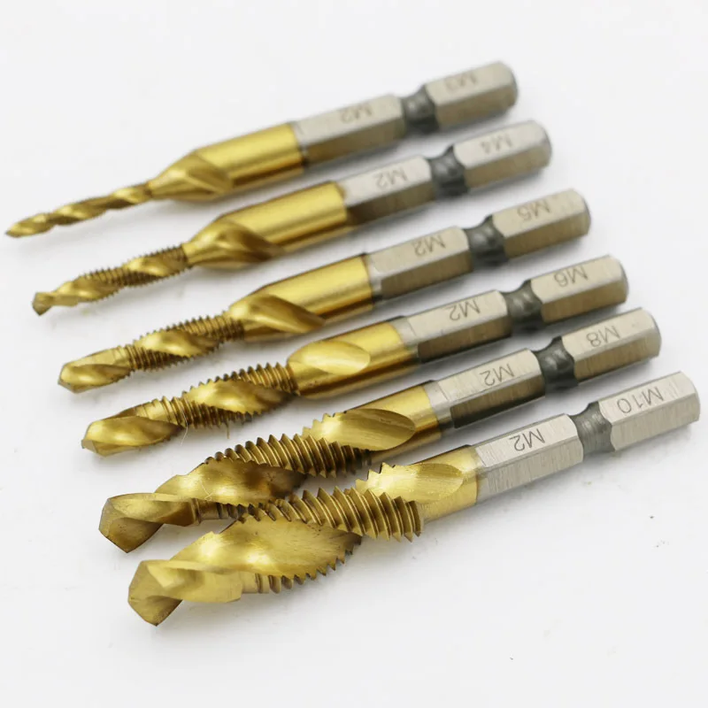 

Special offer high speed steel multifunction composite titanium screw machine with tap hole chamfering tapping one screw