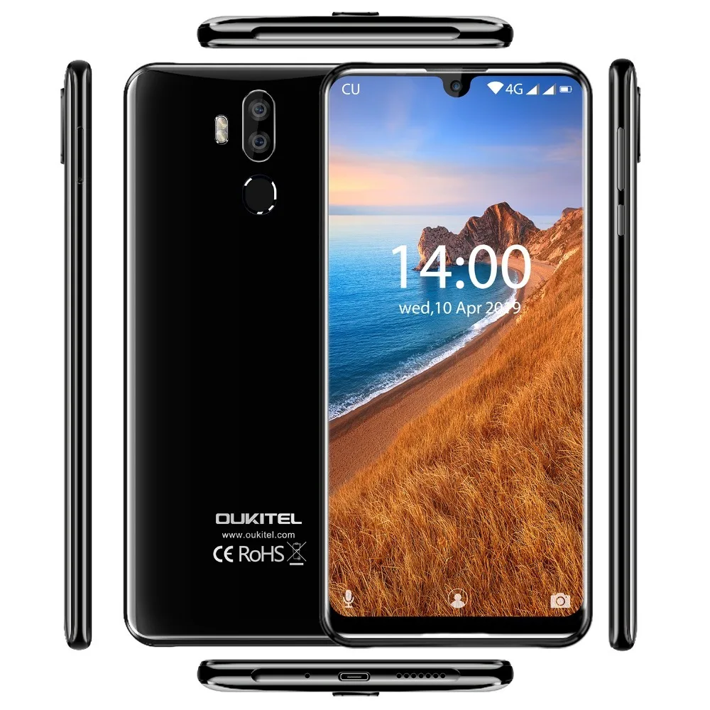 Смартфон OUKITEL K9 4GB 64GB 7,1" FHD+ Капля воды 6000mah 16MP+ 2MP/8MP Face ID 6000mAh 5 V/6A Быстрая зарядка OTG Мобильный телефон